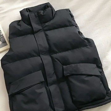 羽絨棉馬甲女2025秋冬新款韓版時尚保暖寬松坎肩洋氣外穿顯瘦馬夾鑫弘-素時衣櫥