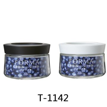 ASVEL玻璃密封保鮮罐-廣口330ml