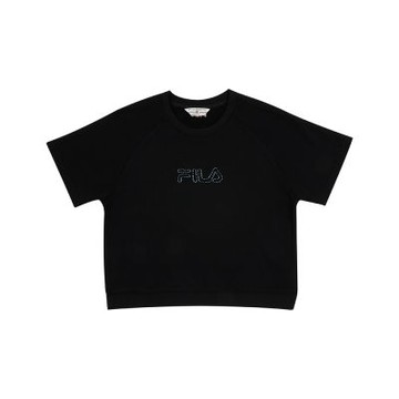 FILA 女短袖圓領T恤-黑色 5TEA-5445-BK