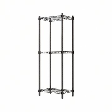 【dayneeds】輕型 45x30x120公分 三層烤漆波浪架 兩色可選黑色