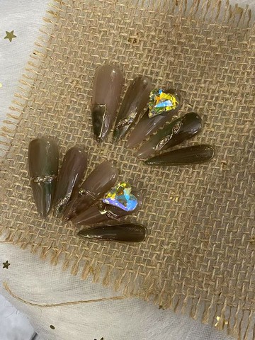 古典主義 鑲鑽 手工美甲 穿戴甲 Nail arts/Press on nails