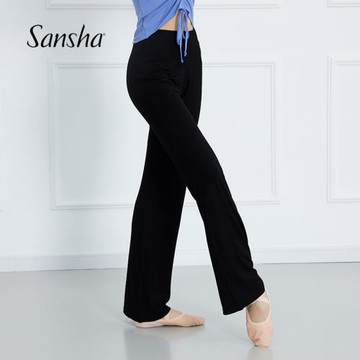 Sansha 高腰寬松闊腿褲子現代古典舞蹈練功服教師形體服民族服裝