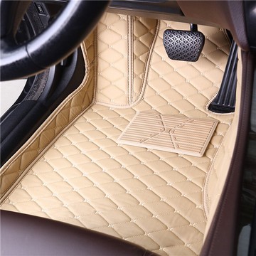 汽車地毯 汽車腳墊正主副駕駛前后排單個單片通用絲圈地毯腳踩墊防滑易清洗【MJ5847】