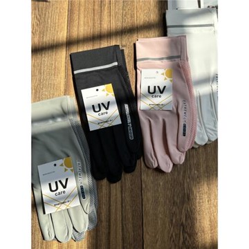 UPF50+日本戶外防曬開車騎自行車冰絲透氣可觸屏防紫外線手套女夏