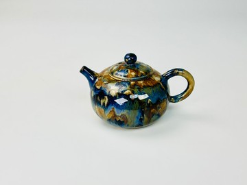無优陶作 周聖鈞【幻彩系列】手拉坏茶壺01