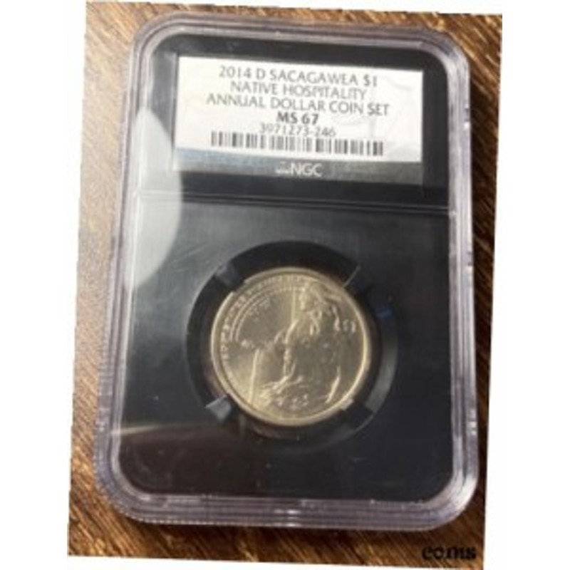 品質保証書付】 アンティークコイン NGC PCGS 2014-D Sacagawea $1