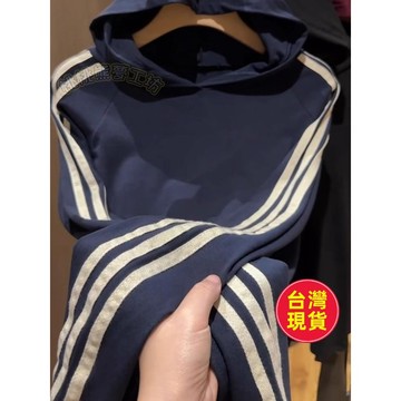 【純棉早秋薄款】長袖連帽帽衫 三條槓上衣 百搭休閒上衣 T恤 長袖T恤 長袖上衣 網紅款 新款