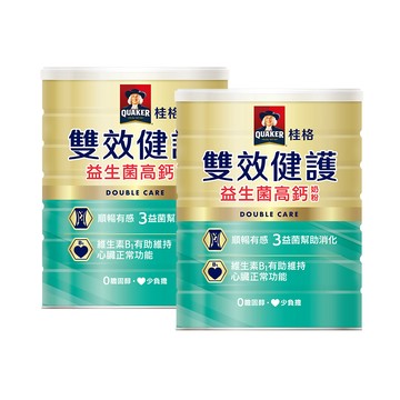 Quaker 雙效健護益生菌高鈣奶粉(2000gx2罐)