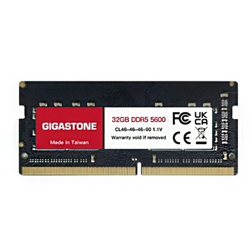 GIGASTONE 立達 DDR5 5600MHz 32GB 筆記型記憶體 NB專用  1個  DRACAL-A900I91SS