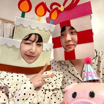 生日派對佈置 生日氛圍感 ins風蛋糕頭套帽子搞怪自拍道具裝飾面具蛋糕帽生日派對週歲裝扮 生日道具 蛋糕裝飾 生日佈置