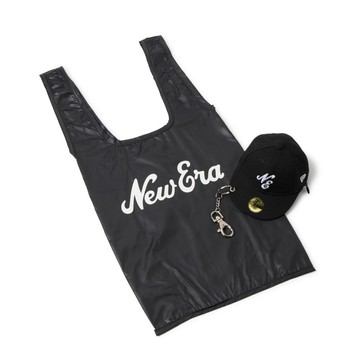 NEW ERA 男女 日版CAP KEYHR NE 環保購物袋 黑底/白字 NE14948733