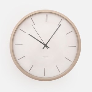 KARLSSON環球金屬壁鐘40cm 米