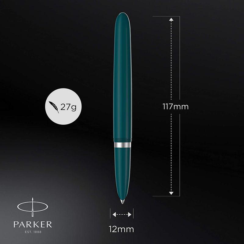 PARKER パーカー 公式 パーカー51 万年筆 F 細字 高級 ブランド ギフト ティールブルーCT コンバーター付き ペン先 ステンレ