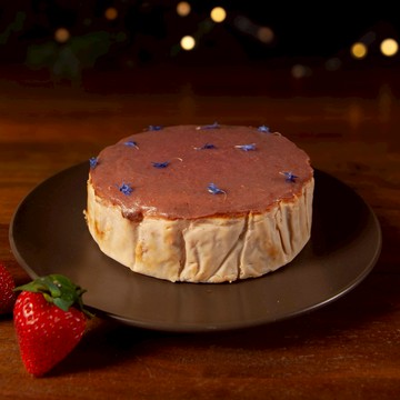 【深夜裡的法國手工甜點】草莓軟心巴斯克 | 聖誕節限定