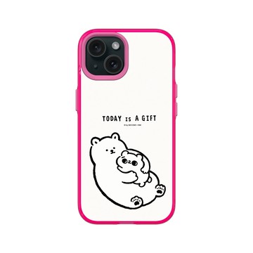 iPhone 15 Clear 粉漾桃 - 爽爽貓 Song Song Meow by SECOND - TODAY is A GIFT