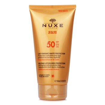 Nuxe 黎可詩 Sun Melting 高保護乳液 SPF50 (適用於臉部&身體) 150ml/5.1oz-臉部防曬及古銅粉
