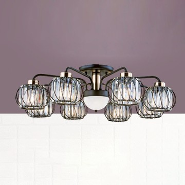 水晶半吸頂八燈 B69-81-23506