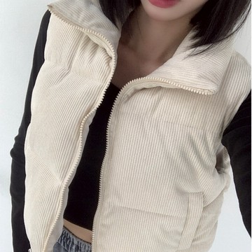 【Aa.chic熱賣商品】保暖燈芯絨鋪棉背心(三色).女裝/翻領/燈芯絨/背心/鋪棉/保暖/背心/秋冬【C198363】