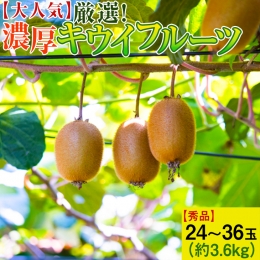 厳選!濃厚キウイフルーツ24～36玉(約3.6kg) ｜くだもの 果物 フルーツ 産地直送 ※2024年1月中旬～3月下旬頃より順次発送予定