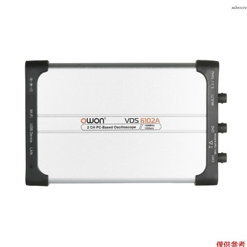 OWON VDS6102A 虛擬PC數字示波器 雙通道100M便捷標配信號源二次開發 美規