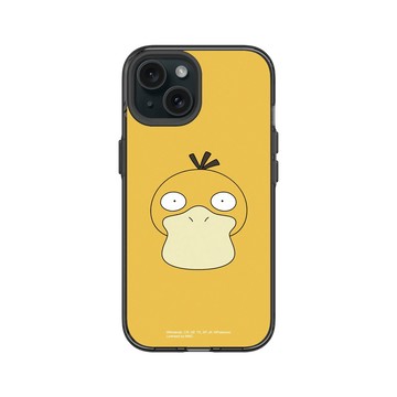 iPhone 15 Clear 酷墨灰 - 寶可夢 Pokemon - 大臉系列-可達鴨