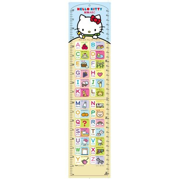 89 - HELLO KITTY立體身高尺2 - KT立體身高尺-認識ABC C606052-1