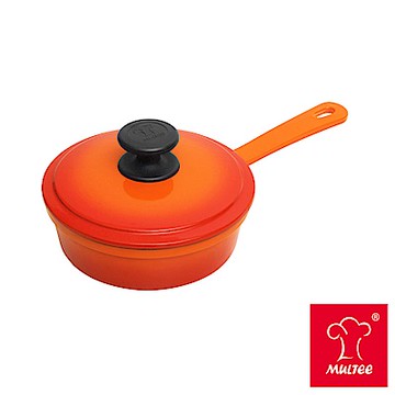MULTEE摩堤_鑄鐵鍋 16cm鑄鐵單柄煎鍋 (煮醬料、果醬或熱牛奶)