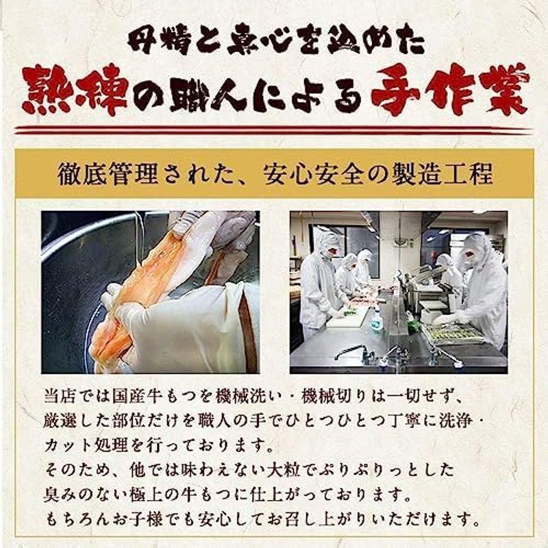 黄金屋博多もつ鍋 国産牛600g 超メガ盛りもつ鍋セット(しょうゆ味) 牛もつ鍋お取り寄せ