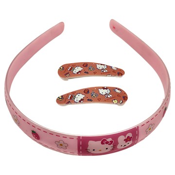Hello Kitty 凱蒂貓 頭飾髮夾套裝  單一尺寸  顏色隨機