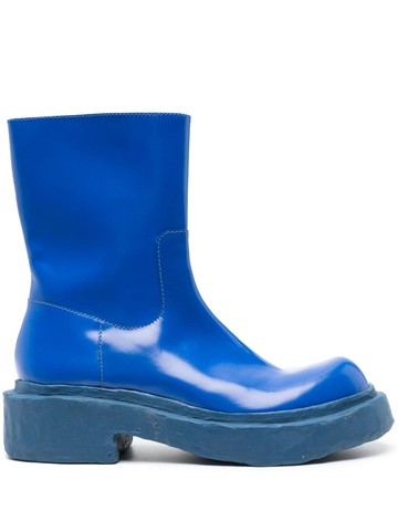 CamperLab - Vamonos chunky-sole leather boots - unisex - Leather/Leather/Polyurethane/Recycled Polyester - 42 - Blue
