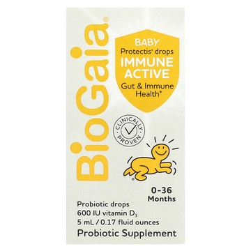 BioGaia, Protectis Baby，機體抵抗活性益生菌滴劑，0-36 個月，0.17 液量盎司（5 毫升）