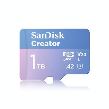 【SanDisk】 Creator 1TB UHS-I U3 A2 V30 microSDXC 記憶卡