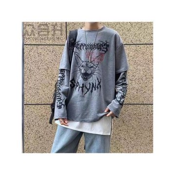 小屁簾子男夏配T恤的萬能打底內搭神器遮屁股假兩件下擺疊穿大碼