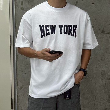 正韓3TYPE 堅挺柔棉城市印花短袖T恤 4色 YUPPIE 預購商品 0422