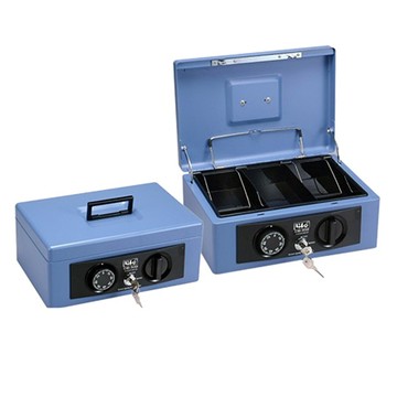 徠福LIFE手提現金管理箱/CB-332/藍