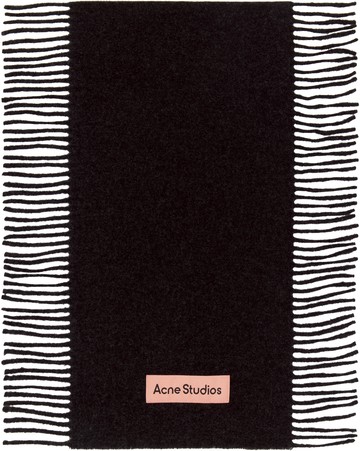 Acne Studios 黑色 Fringe Wool 围巾