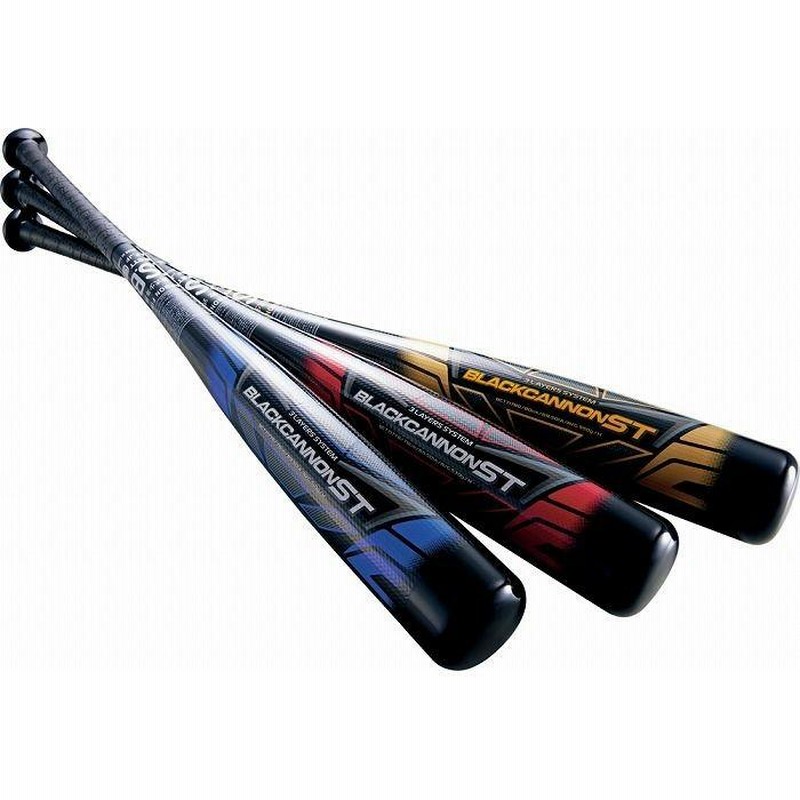 ZETT ゼット 少年軟式FRP製バット BLACKCANNON ST ブラック