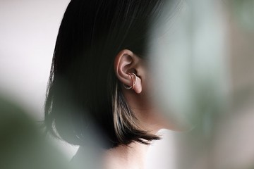 交織耳扣 ~ 日本線材 | 永續飾物