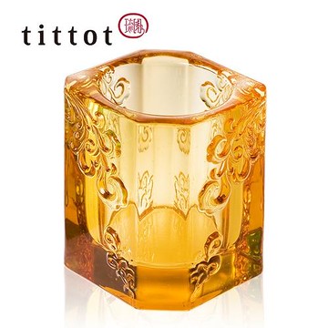 [tittot 琉園]欣欣向榮_ 筆筒(琥珀色 )