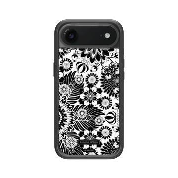 iPhone Air Mod NX -邊框背蓋組合 (相機按鈕) 黑 - Catalina Estrada - Floral Monochrome