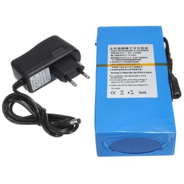 48h出貨丶12v 20000mah 鋰離子聚合物組 dc 12.6v 20ah 帶歐盟插頭