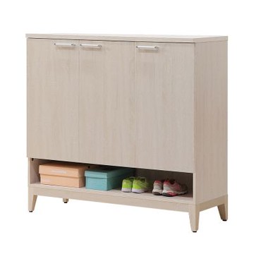 唯熙傢俱-白辰鋼刷白4尺鞋櫃