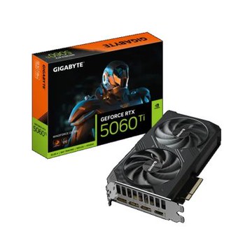 技嘉 RTX 5060Ti WINDFORCE OC 16G (std:2587MHz/雙風扇/註冊四年保/長20.8cm)