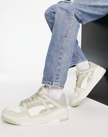 Puma Slipstream in marshmallow and pebble grey