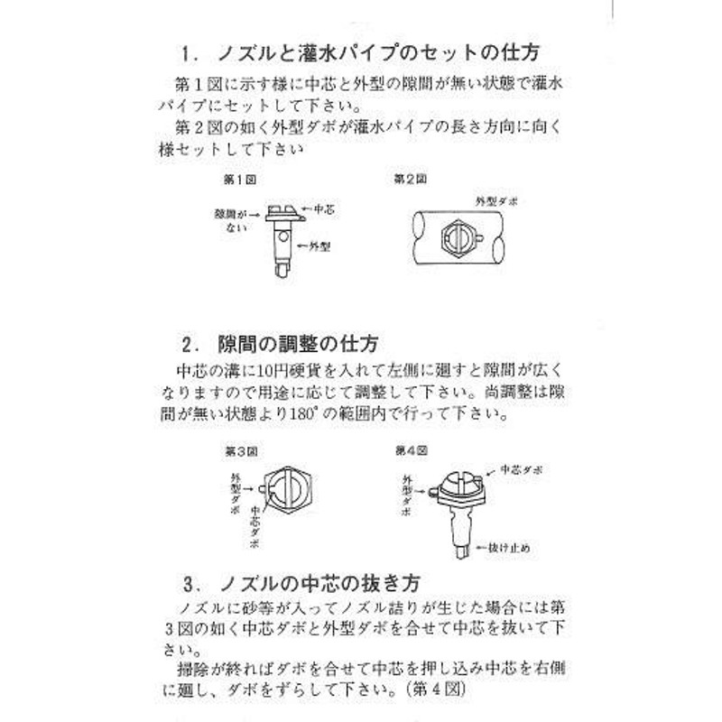 袋売り》セキスイ 潅水ノズル 120°-(1) 両面散水 薄緑色 150個入 農業 潅水ノズル 野菜 ハウス 散水 水やり 作物 農園 家庭菜園 |  LINEブランドカタログ