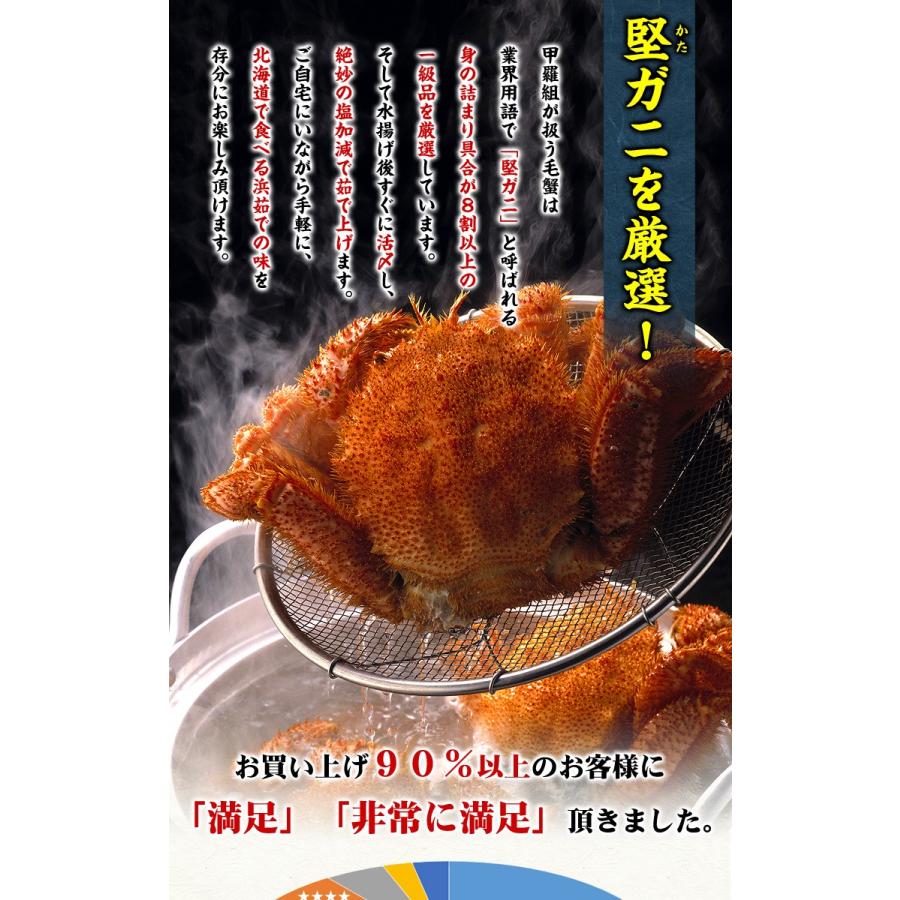 かに カニ 蟹 毛蟹 北海道 ギフト 毛カニ 毛かに オホーツク海の流氷海明け プレミアム 毛蟹 紋別ニチモウ加工の一級品 選べるサイズ FF