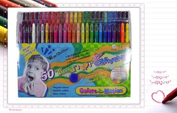 【德德小品】50色旋轉蠟筆組