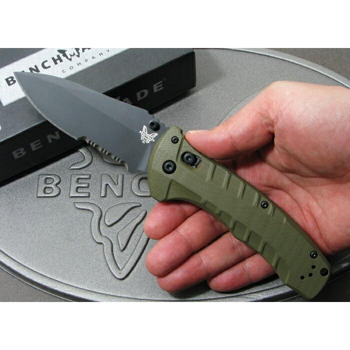 ベンチメイド 980SBK タレット ブラック直波コンビ刃 ,折り畳みナイフ ,BENCHMADE Turret 日本正規品