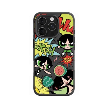 iPhone 16 Pro SolidX 黑 - The Powerpuff Girls 飛天小女警 - 毛毛