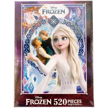 冰雪奇緣拼圖 520片拼圖 QFR08C/一盒入(定380) FROZEN 雪寶拼圖 Elsa 迪士尼公主 卡通拼圖 正版拼圖 台灣製造 53x38【APP滿額下單10%點數(單一帳號最高1500點)】8/31止